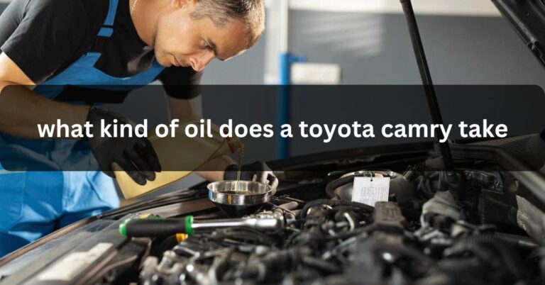 what kind of oil does a toyota camry take