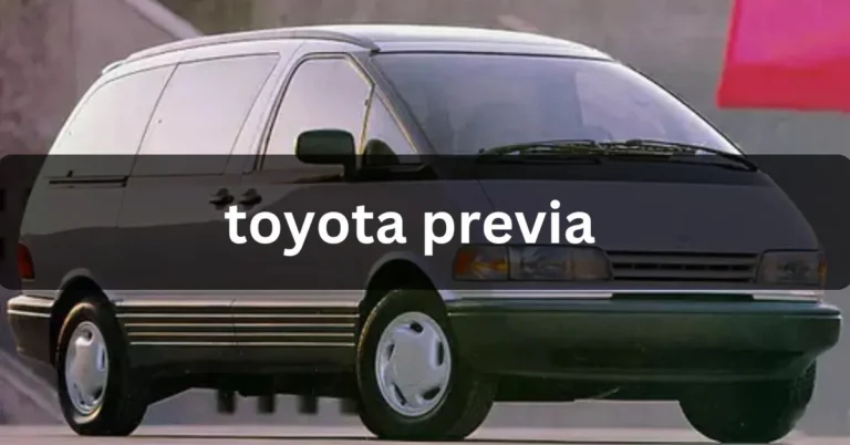 Toyota Previa|Specs Pricing & Photos.